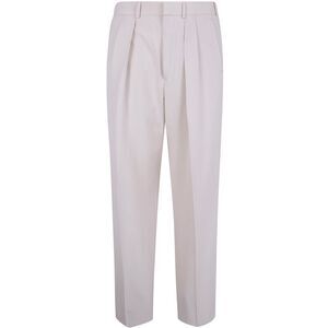 Tom Ford Men Wool Cashmere Silk Reps Double Pleat Pants